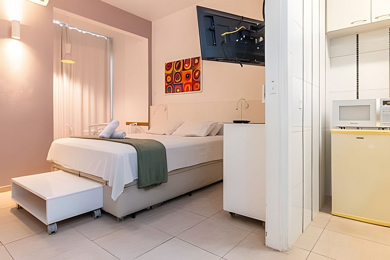 Studio Copacabana (Cama Queen + Lavanderia)