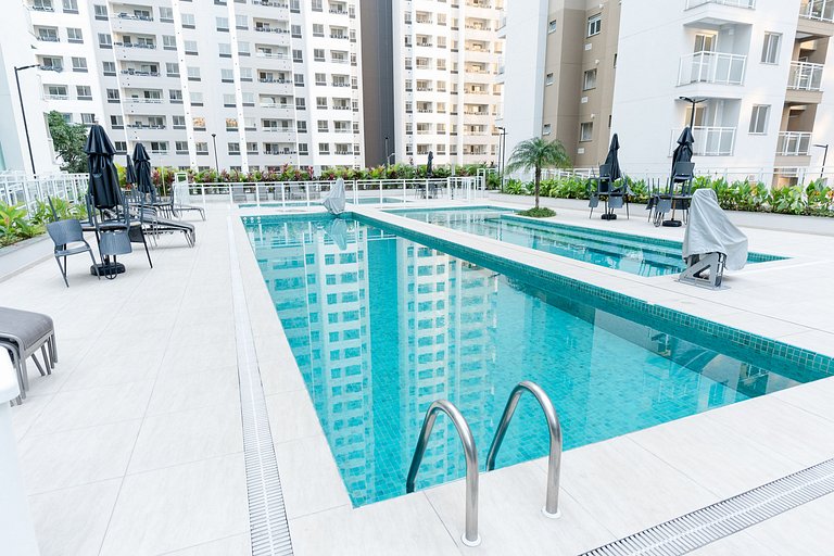 Apto 2 Quartos | com Piscina e próximo a Rodoviária