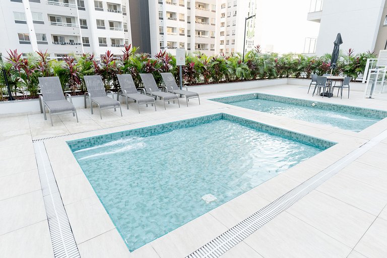 Apto 2 Quartos | com Piscina e próximo a Rodoviária