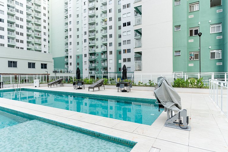 Apto 2 Quartos | com Piscina e próximo a Rodoviária