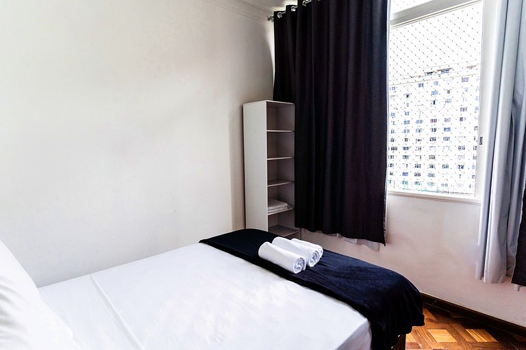 Cobertura Copa – 3 quartos, perto da Praia e Metrô