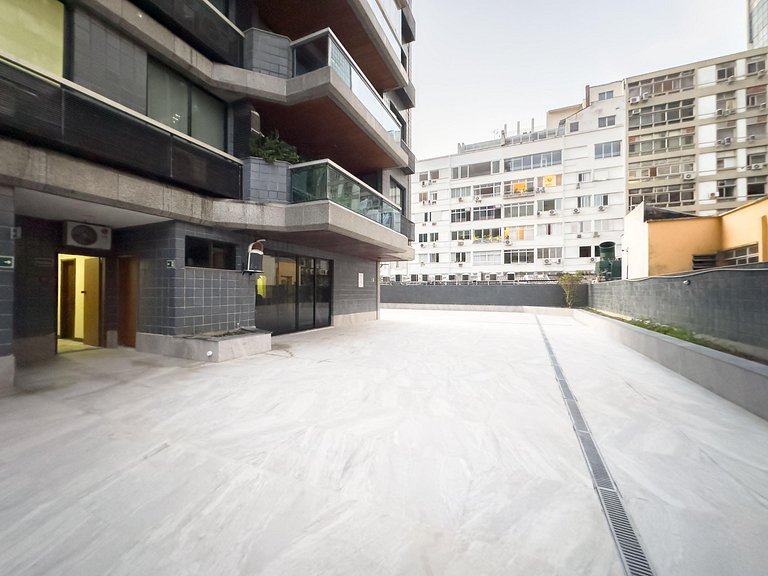 Flat em Ipanema - Vista Mar, Academia e Piscina