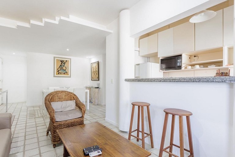 Flat em Ipanema - Vista Mar, Academia e Piscina