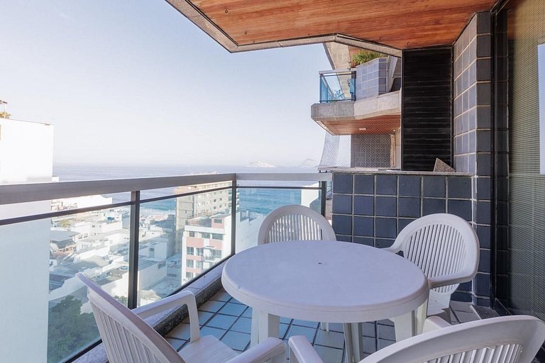 Flat em Ipanema - Vista Mar, Academia e Piscina