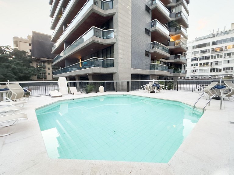 Flat em Ipanema - Vista Mar, Academia e Piscina