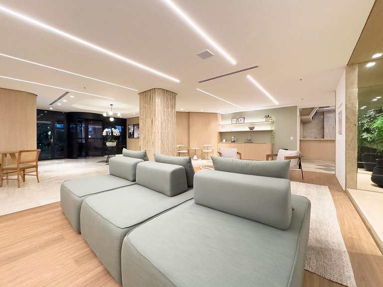 Flat em Ipanema - Vista Mar, Academia e Piscina