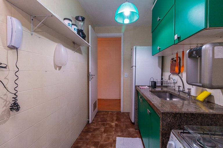 Flat no Humaitá com Piscina e Academia