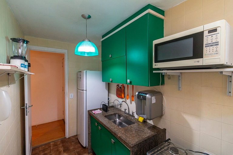 Flat no Humaitá • 1 Quarto • Piscina e Academia