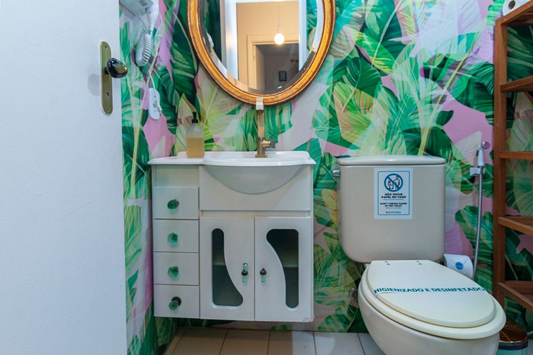 Flat no Humaitá com Piscina e Academia