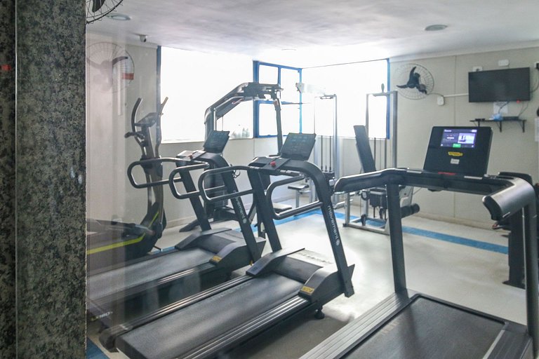 Flat no Humaitá com Piscina e Academia