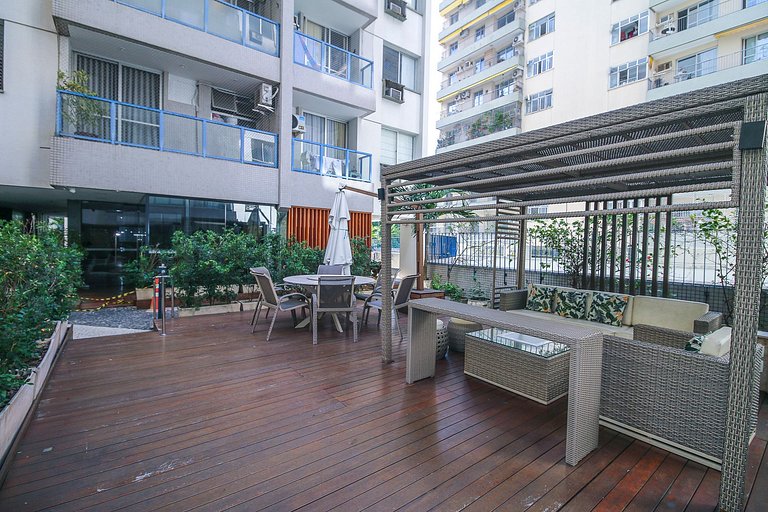 REVÉILLON - Flat no Humaitá com Piscina e Academia