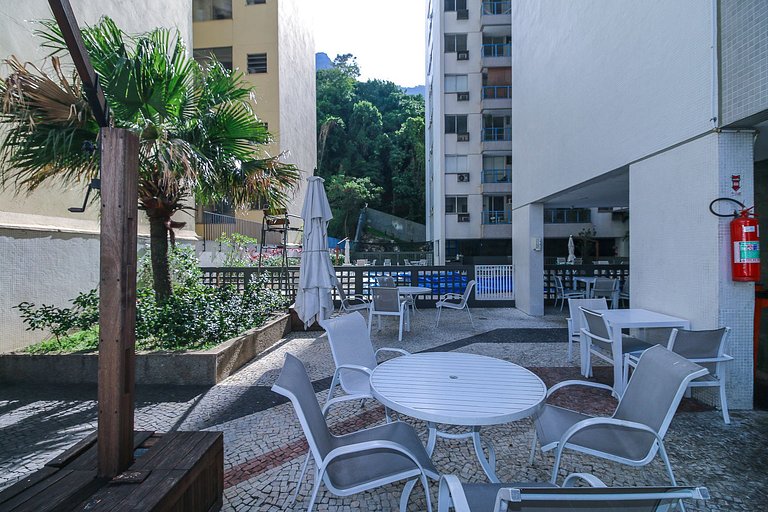 Flat no Humaitá • 1 Quarto • Piscina e Academia