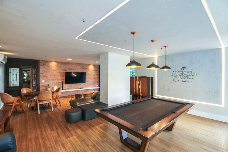 Flat no Humaitá com Piscina e Academia