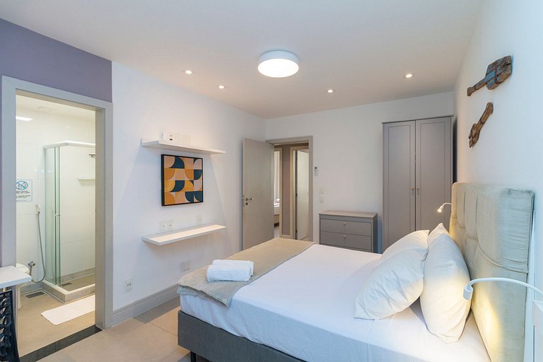 Apto no Arpoador - 1 suíte + 2 Quartos + Lava&Seca