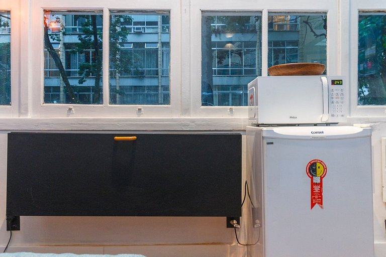 Studio Copa Vizinhança Residencial | 650m do Metro