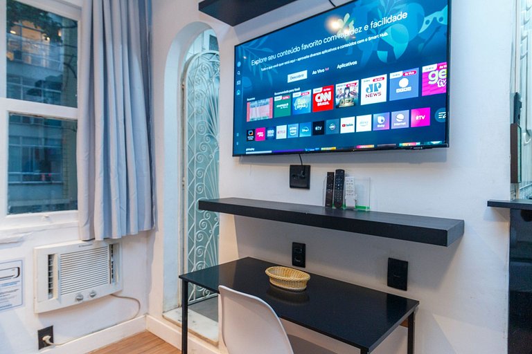 Studio Copa Vizinhança Residencial | 650m do Metro