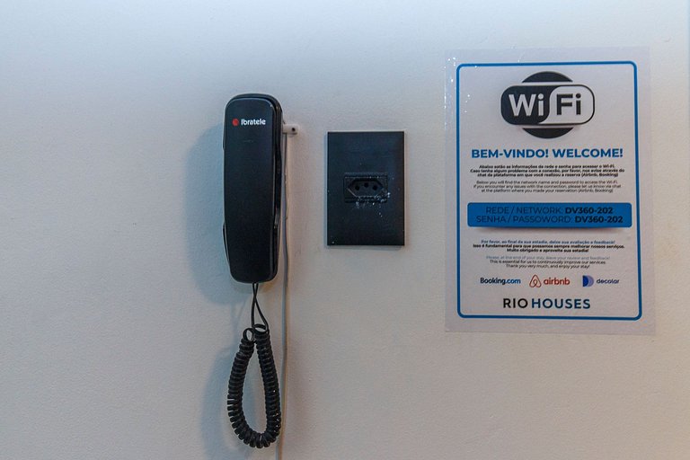 Studio Copa Vizinhança Residencial | 650m do Metro