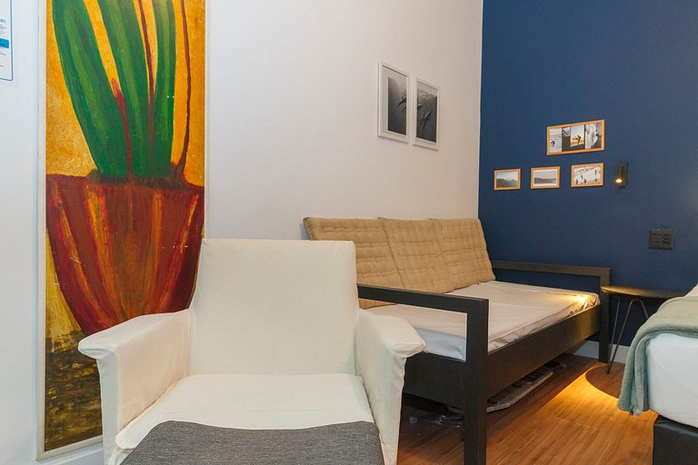 Studio Copa Vizinhança Residencial | 650m do Metro