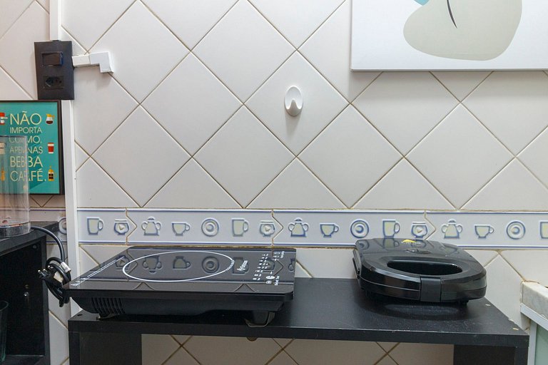 Studio Copa Vizinhança Residencial | 650m do Metro