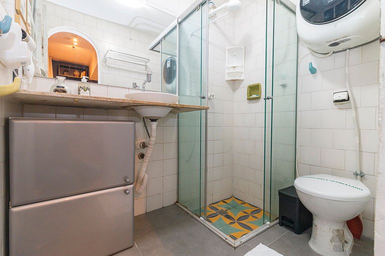 Studio Copa Vizinhança Residencial | 650m do Metro