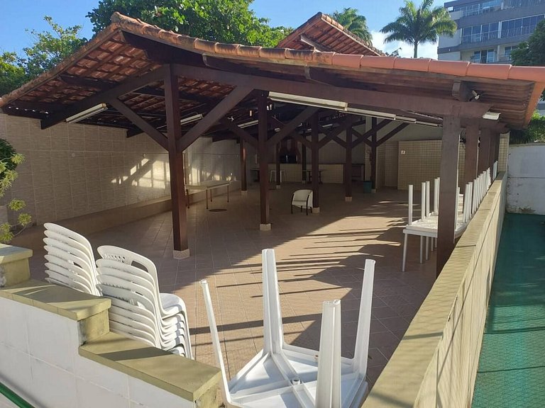 Flat Barra da Tijuca - Piscina, Academia e Garagem