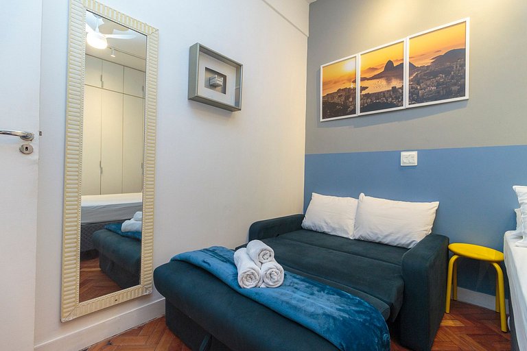 Apto Completo no Coração de Copa - 200m da Praia