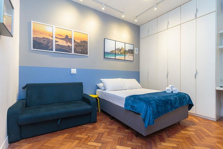 Apto Completo no Coração de Copa - 200m da Praia