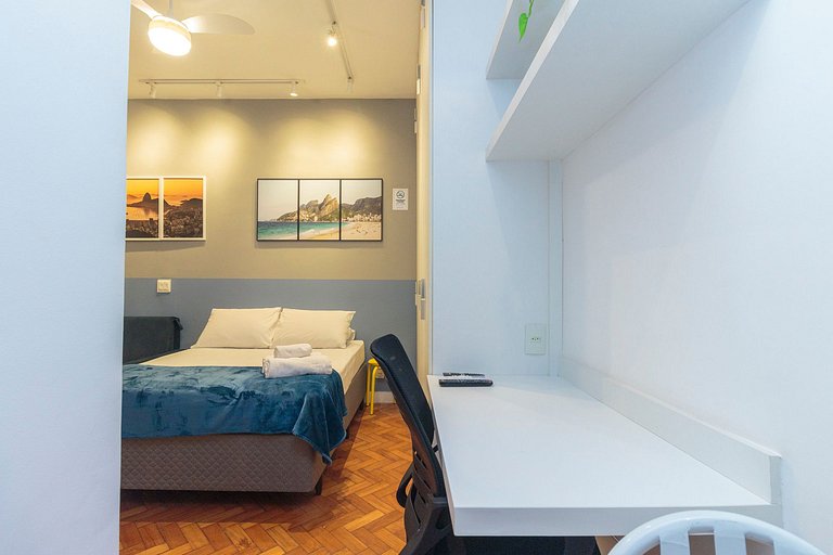 Apto Completo no Coração de Copa - 200m da Praia