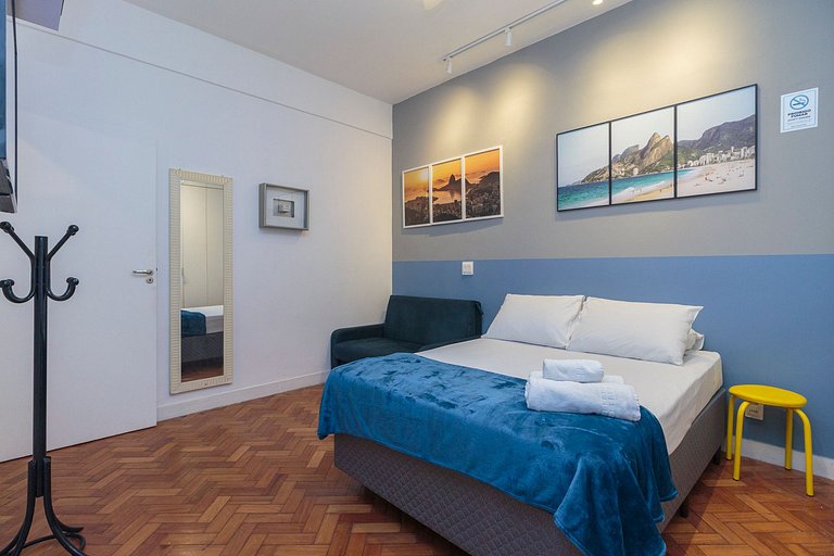 Apto Completo no Coração de Copa - 200m da Praia