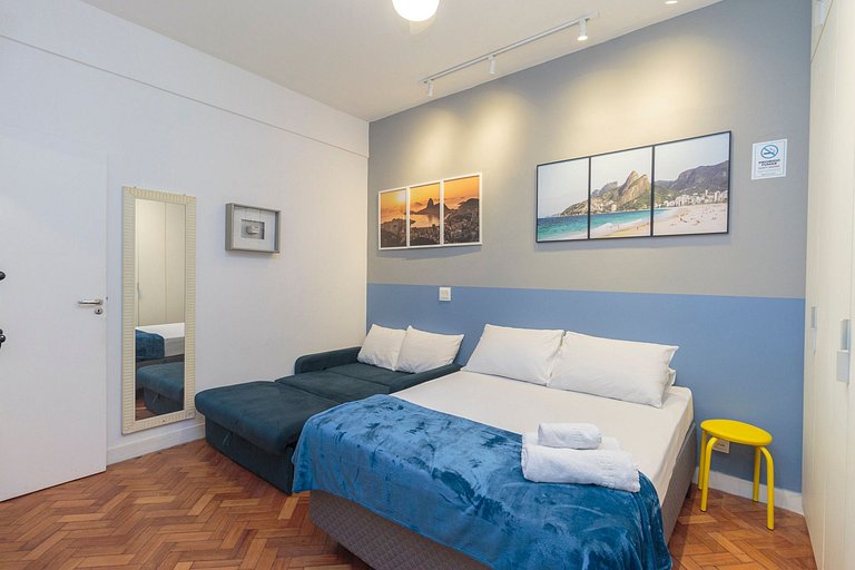 Apto Completo no Coração de Copa - 200m da Praia